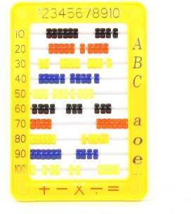 Счеты с подставкой 15*22 см, в ассорт, пакет.