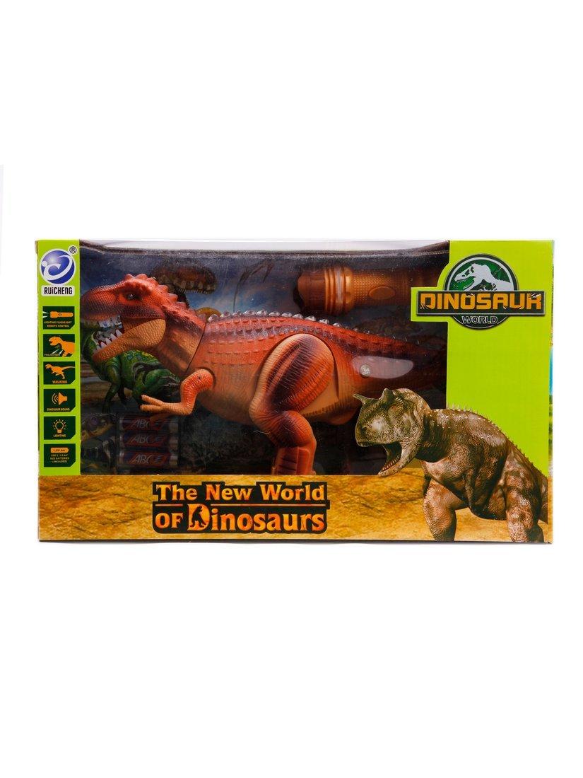 Динозавр на ИК управлении, 1 канал, свет, звук, проектор, пульт в виде
фонарика, эл.пит.AA*5шт. не вх.в комплект