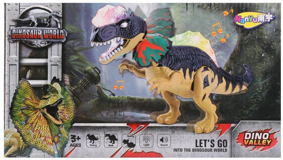 Динозавр эл., свет, звук, эл.пит.AA*3шт. не вх.в.компл., в ассорт., коробка