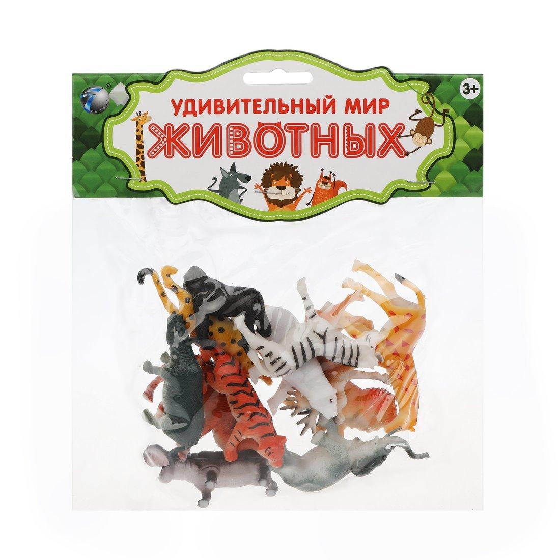 Набор фигурок Дикие животные, 12 шт.