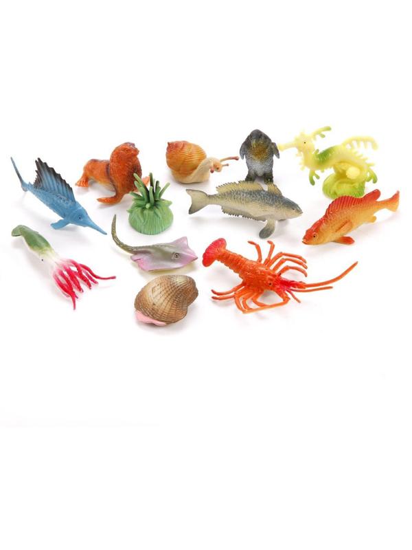 Набор фигурок Морские животные, 12 шт, в ассорт.