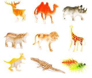 Набор диких животных, 8шт., аксессуары, блистер
