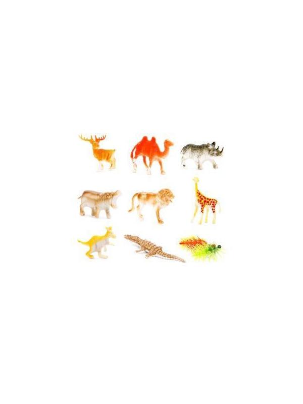 Набор диких животных, 8шт., аксессуары, блистер