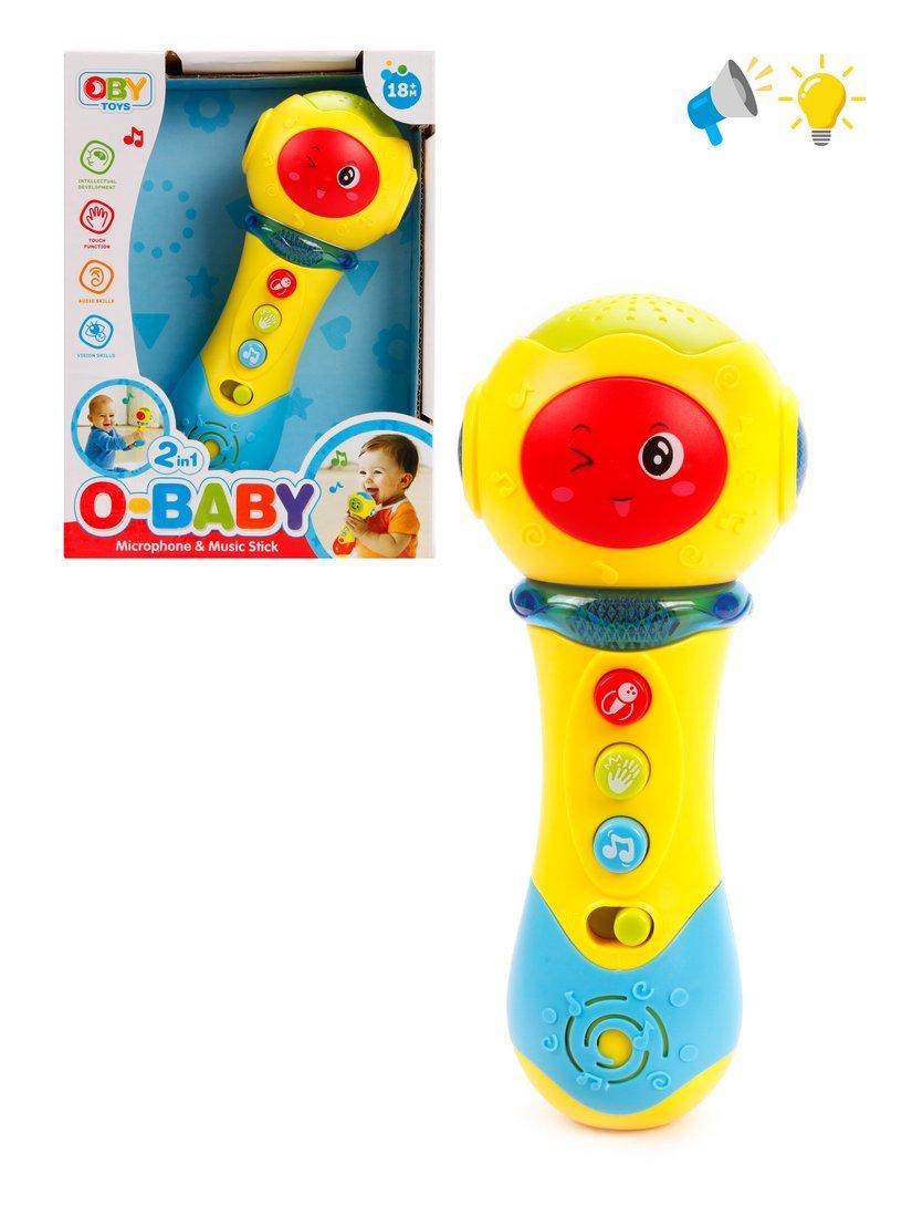 Микрофон с функц.воспроизв.звука, свет, звук, батар.АА*3 не вх.в компл., кор.