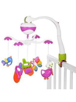 Мобиль э/ф Забавы: 2 режима, музыка, 5 съем. игрушек, эл.пит. АА*3 не вх. в
компл.