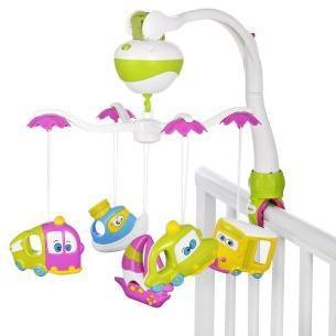 Мобиль э/ф Тачки: 2 режима, музыка, 5 съем. игрушек, эл.пит. АА*3 не вх. в
компл.