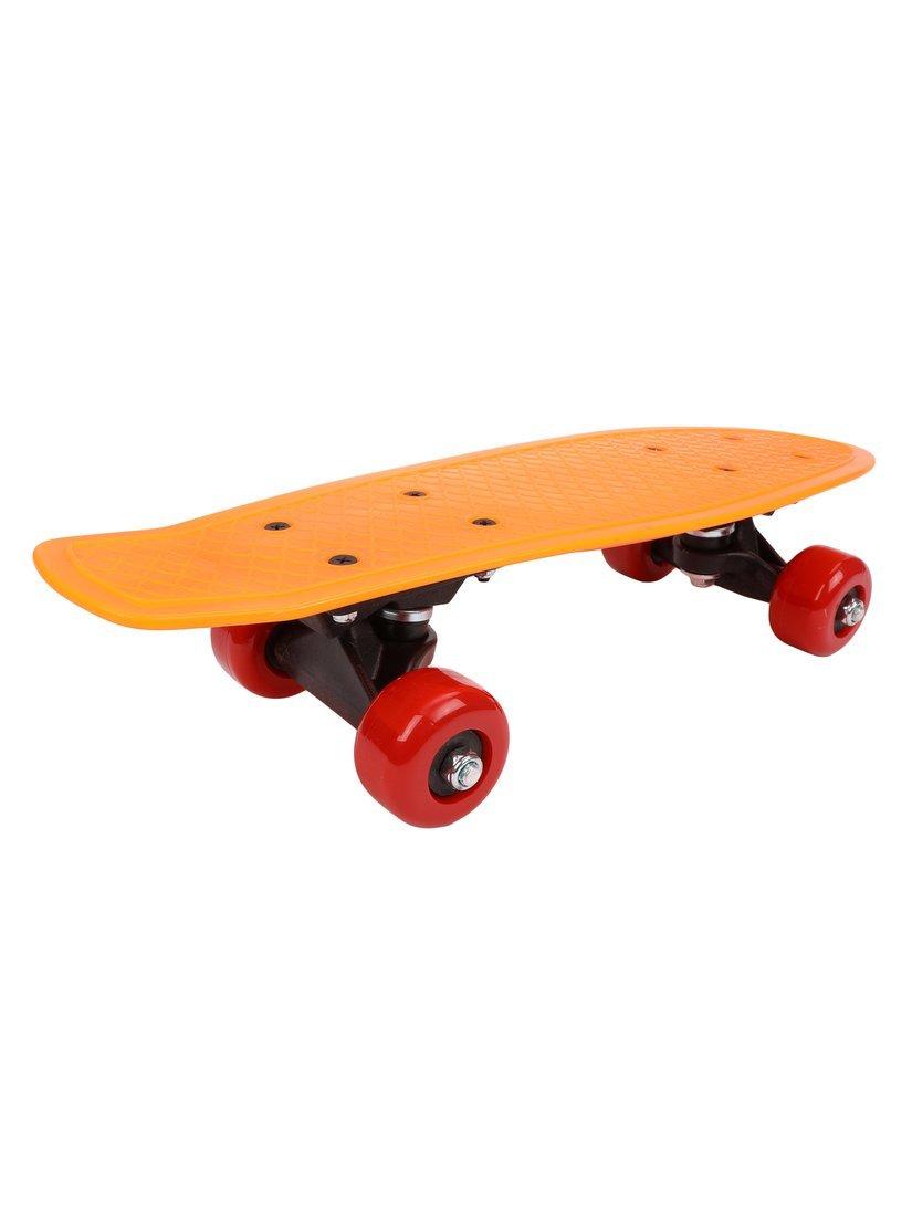 Скейтборд пластик 43 см, колеса ПВХ, крепления пластик, 5 цветов, ассорт.