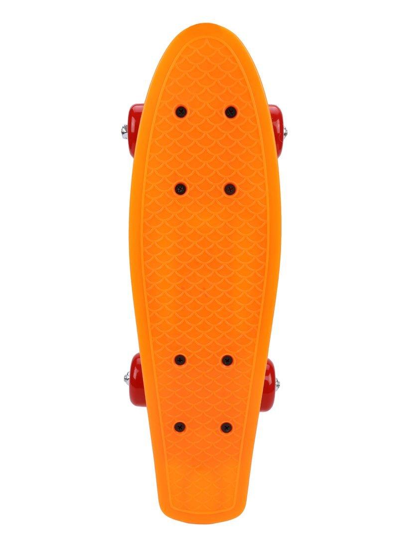 Скейтборд пластик 43 см, колеса ПВХ, крепления пластик, 5 цветов, ассорт.