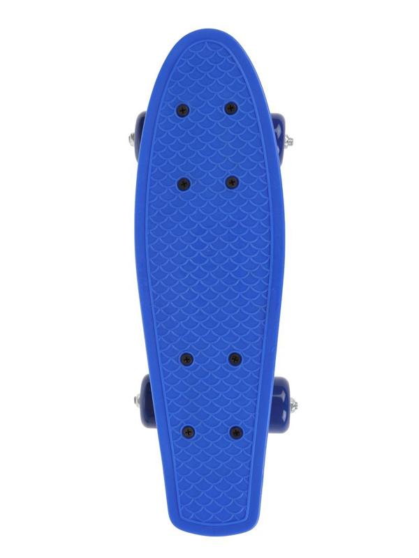 Скейтборд пластик 43 см, колеса ПВХ, крепления пластик, 5 цветов, ассорт.