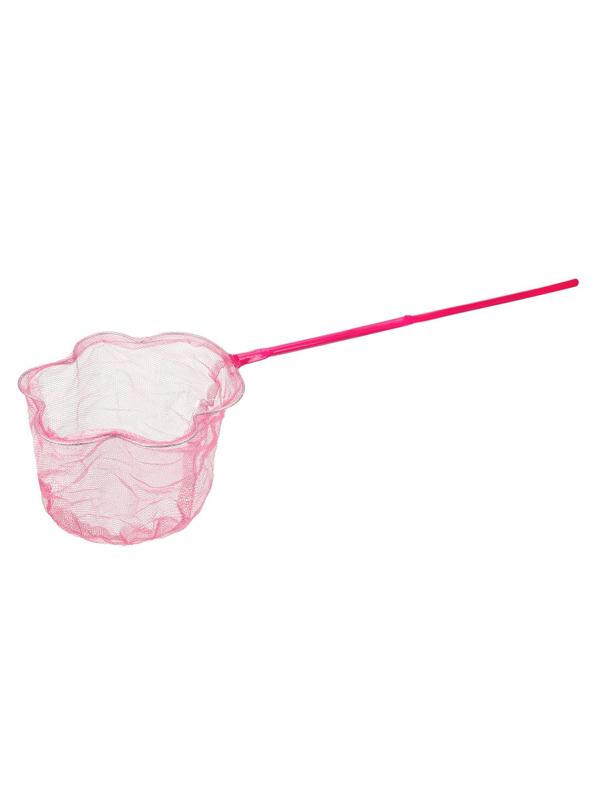 Сачок детский фигурный Цветочек 20 см, ручка 60 см, в ассорт.