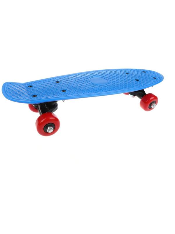 Скейтборд пластик 41 см, колеса PVC, крепления пластик, в ассорт.