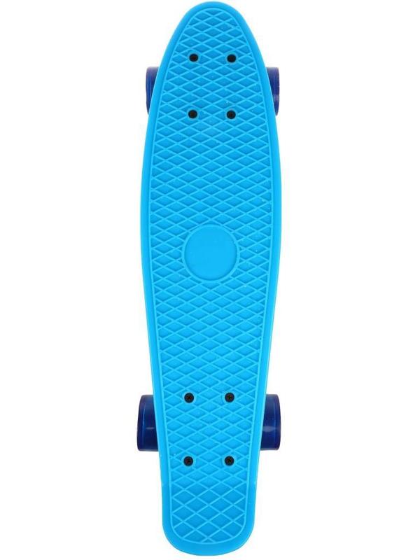 Скейтборд пластик 56 см, колеса PVC, крепления алюмин., в ассорт.