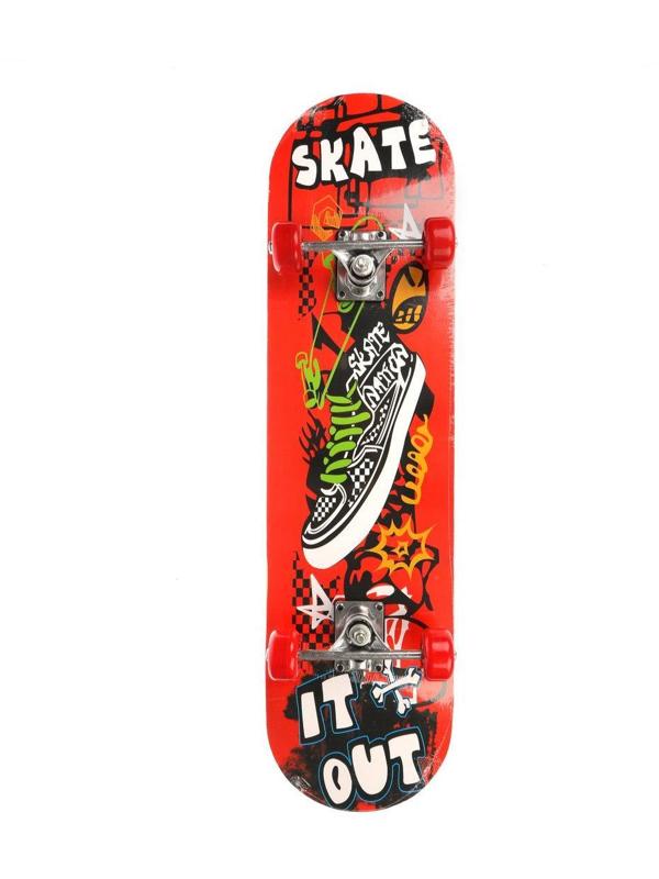 Скейтборд 80х20 см, PVC колеса