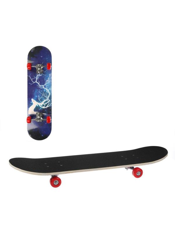 Скейтборд 80х20 см, PVC колеса