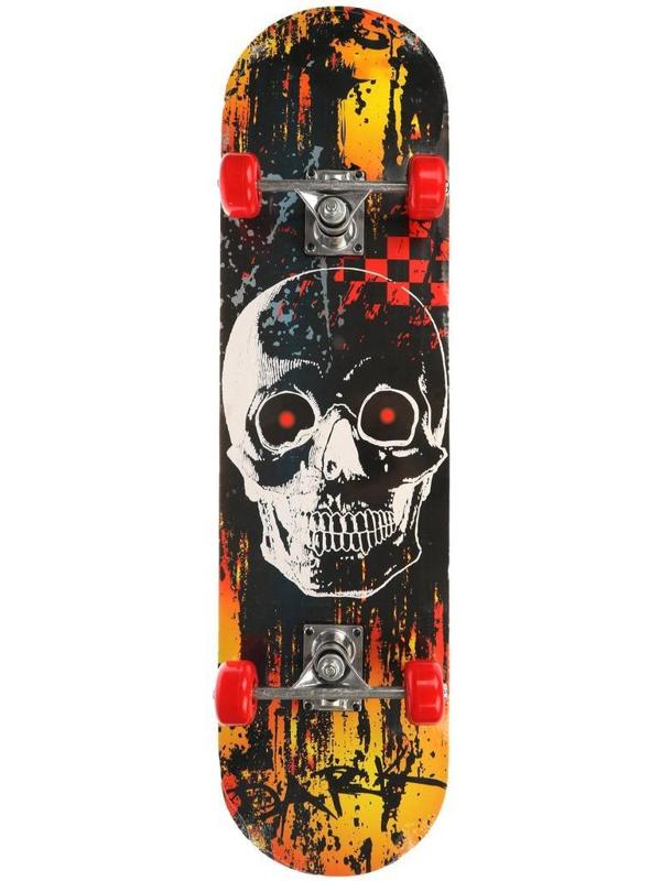 Скейтборд 80х20 см, PVC колеса