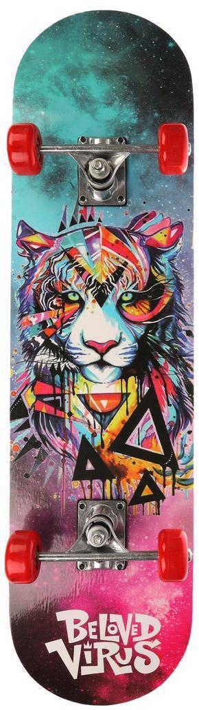 Скейтборд 80х20 см, PVC колеса