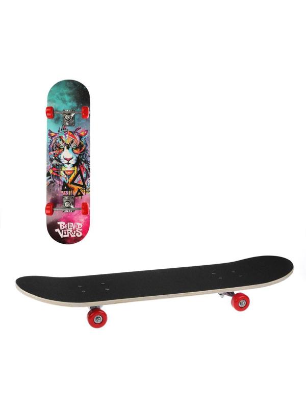 Скейтборд 80х20 см, PVC колеса