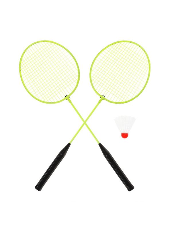 Бадминтон металлический цветной 60*21см с 1 воланчиком