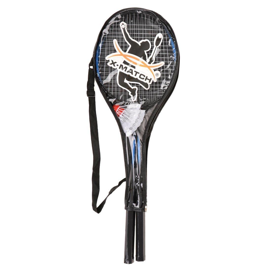 Бадминтон X-Match мет., волан 2 шт., чехол, в ассорт.