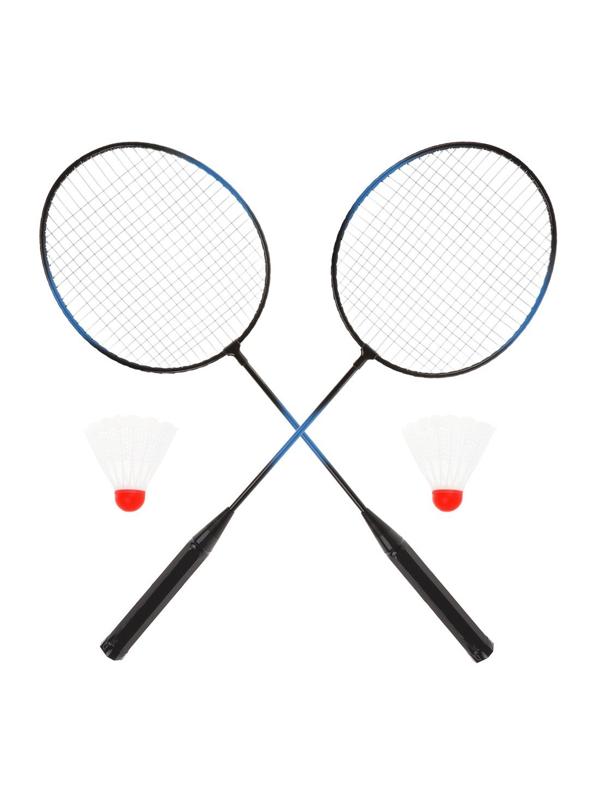 Бадминтон X-Match мет., волан 2 шт., чехол, в ассорт.