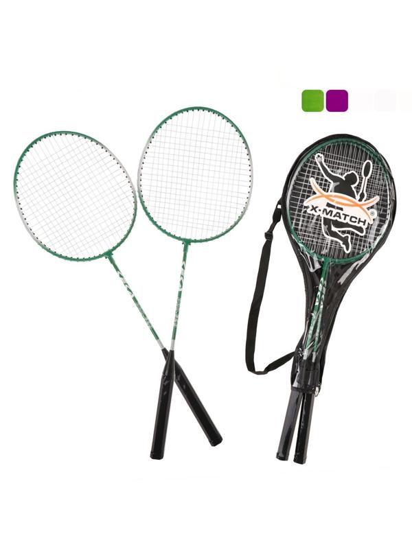 Бадминтон X-Match мет. 63*20 см., без волана, чехол, в ассорт.