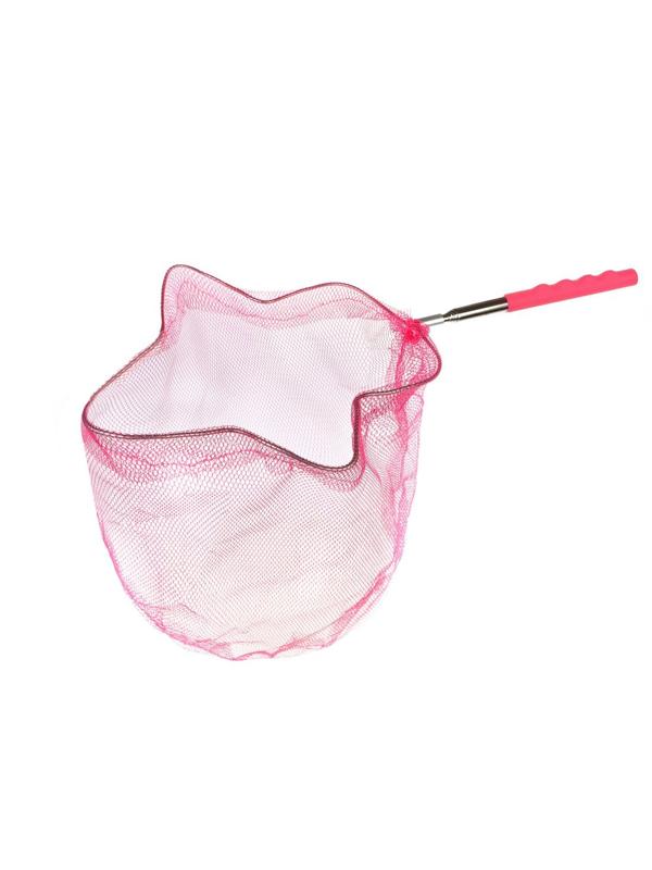 Сачок детский регулир. 20 см, ручка 65 см, звёдочка, в ассорт.