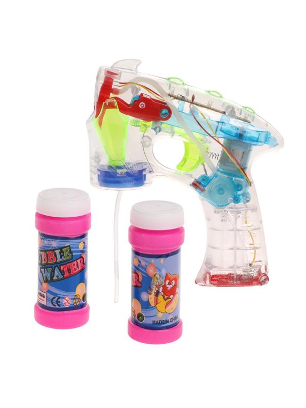 Мыльные пузыри, свет, 2 баллончика 55 мл., эл.пит.AA*3шт. не вх.в комп.