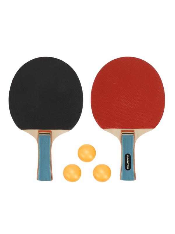 Набор для наст.тенниса, комплектность: 2 ракетки 8 мм., 3 шарика