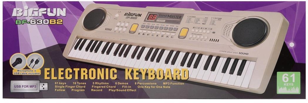 Синтезатор 61 клав., запись, микрофон., эл. пит. ААх4 не вх. в компл., в
ассорт., коробка