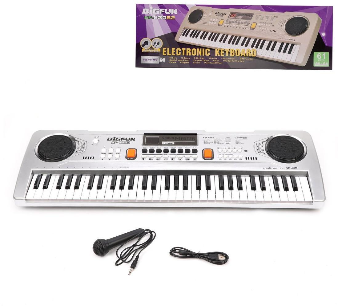 Синтезатор 61 клав., запись, микрофон., эл. пит. ААх4 не вх. в компл., в
ассорт., коробка