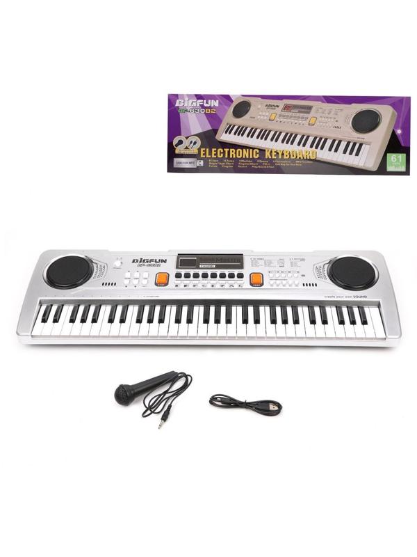 Синтезатор 61 клав., запись, микрофон., эл. пит. ААх4 не вх. в компл., в
ассорт., коробка