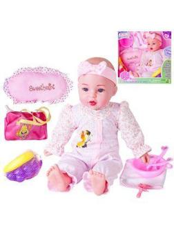 Кукла Машенька м/н 40 см с аксесс. 10 предм., кор.