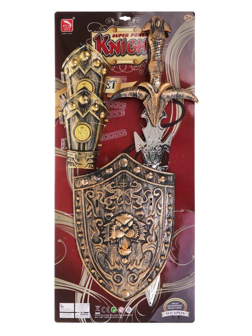 Игр. набор оружия, Рыцарь, меч, щит, защита на руку 2шт., блистер, в
ассортименте