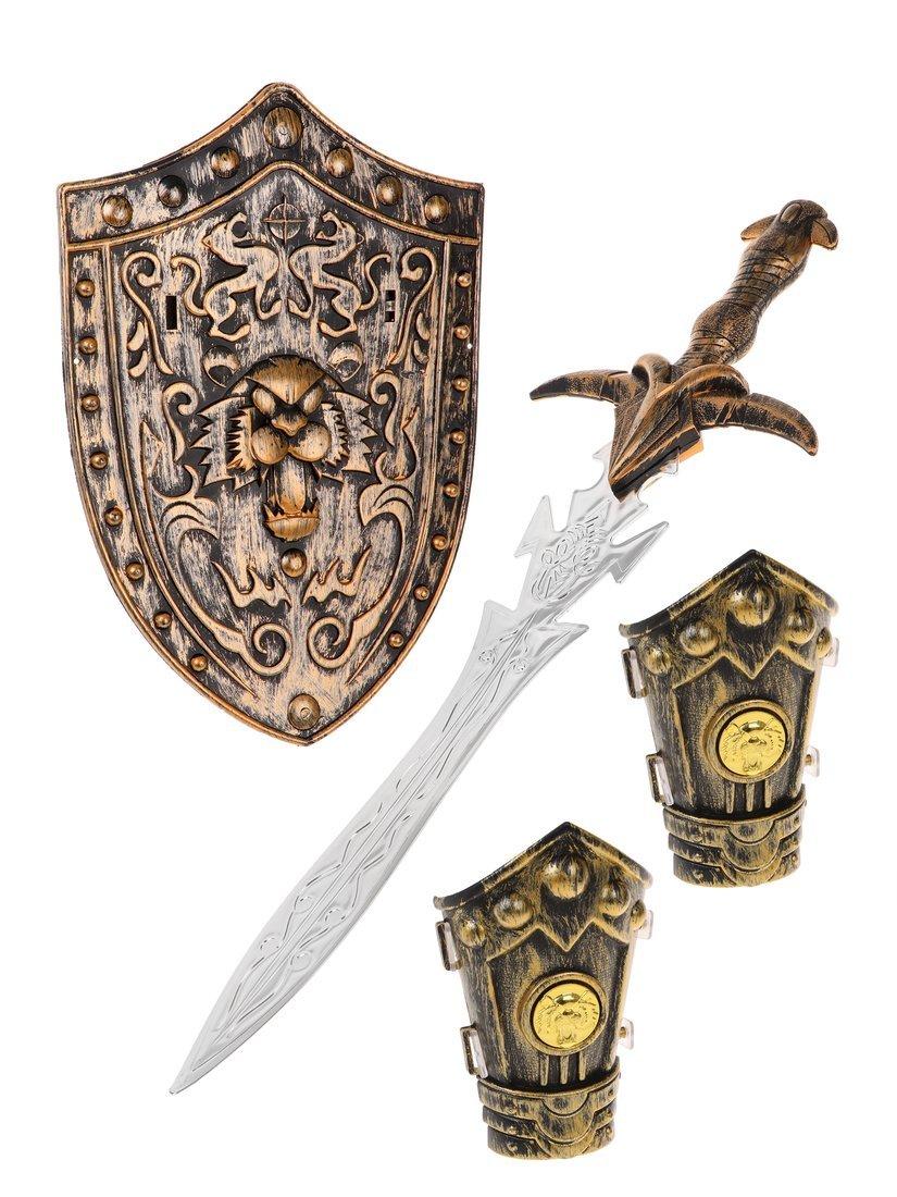 Игр. набор оружия, Рыцарь, меч, щит, защита на руку 2шт., блистер, в
ассортименте