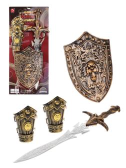 Игр. набор оружия, Рыцарь, меч, щит, защита на руку 2шт., блистер, в
ассортименте