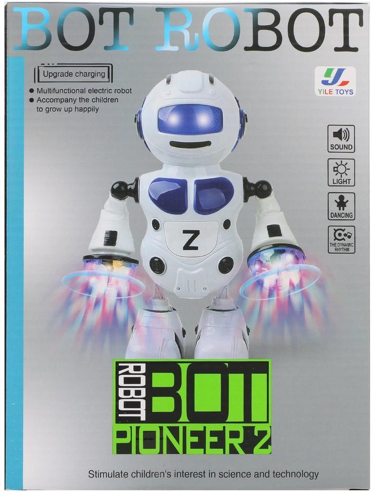 Робот эл., свет, звук, эл.пит.АА*3шт.не вх.в комплект, в ассортименте