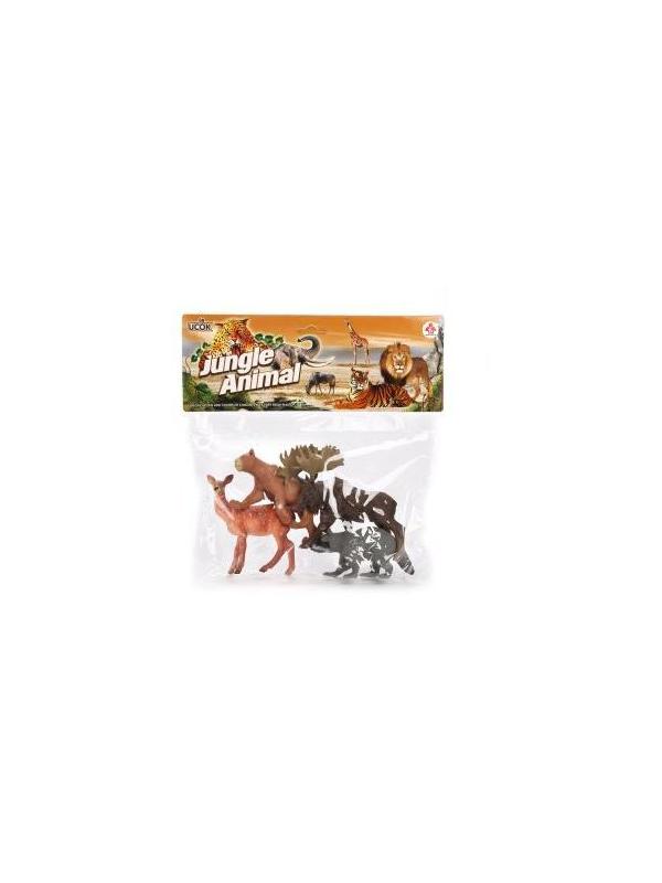 Набор фигурок Дикие животные, 4 шт., пакет