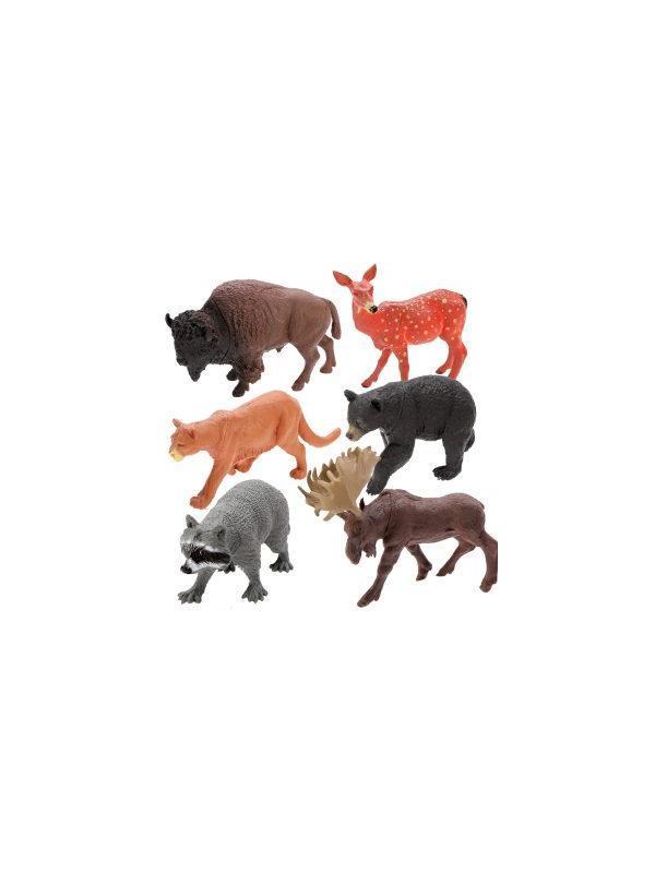 Набор фигурок Дикие животные, 6 шт., пакет