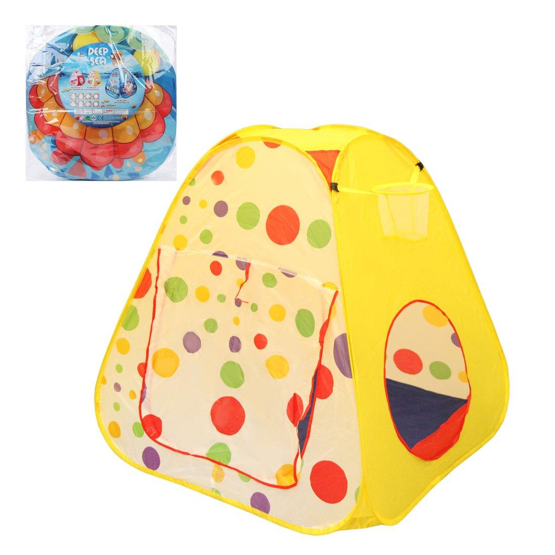 Палатка игровая Горошек, размер 95*95*98см, в ассорт., сумка на молнии