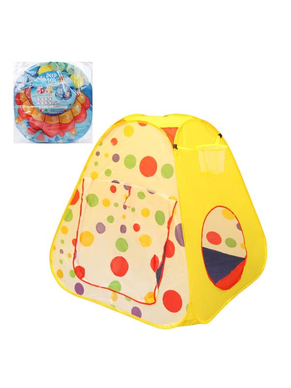Палатка игровая Горошек, размер 95*95*98см, в ассорт., сумка на молнии