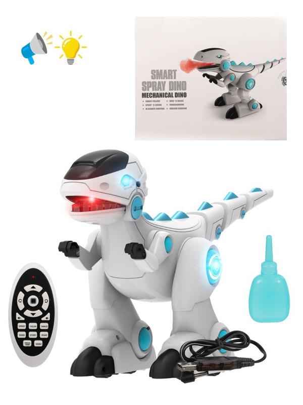 Динозавр р/у, свет, звук, эл.пит. встроен.аккум. 4,8V, USB зу, ААА*2 шт. не
вх. в компл.