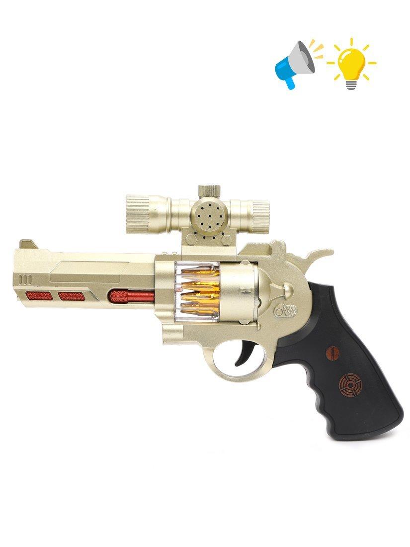 Пистолет эл., свет, звук, вибрация, эл.пит.АА*3шт.не вх.в комплект