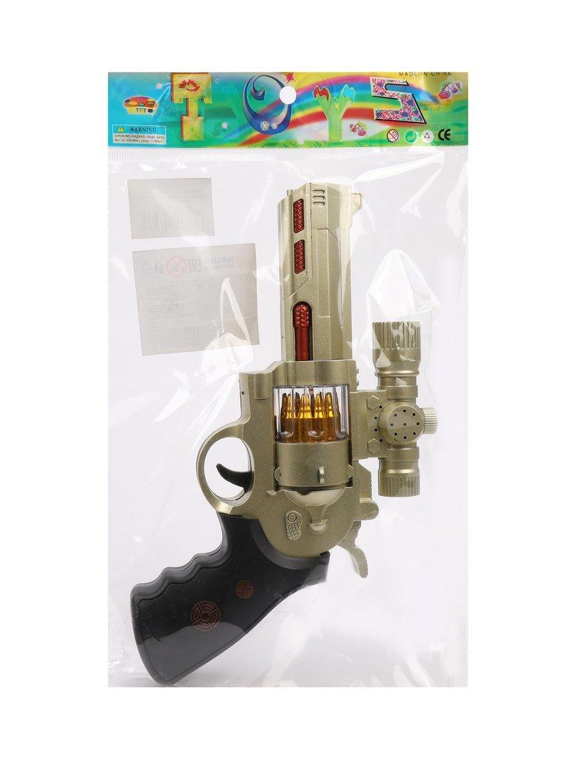 Пистолет эл., свет, звук, вибрация, эл.пит.АА*3шт.не вх.в комплект