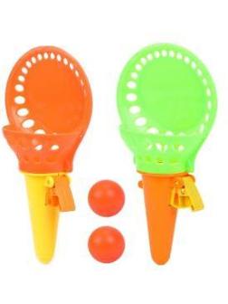 Набор: поймай мячик, ловушка 2 шт. 18 см., мяч 2 шт. в ассорт.