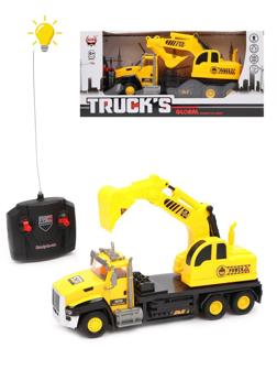 Машина р/у с ковшом, 4 канала, свет, эл.пит.AA*6шт.не вх.в комплект