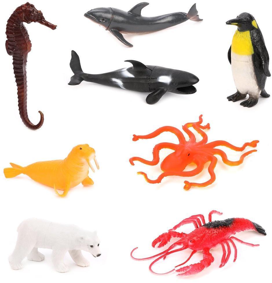 Набор Морские обитатели, 8 шт., в ассорт., пакет