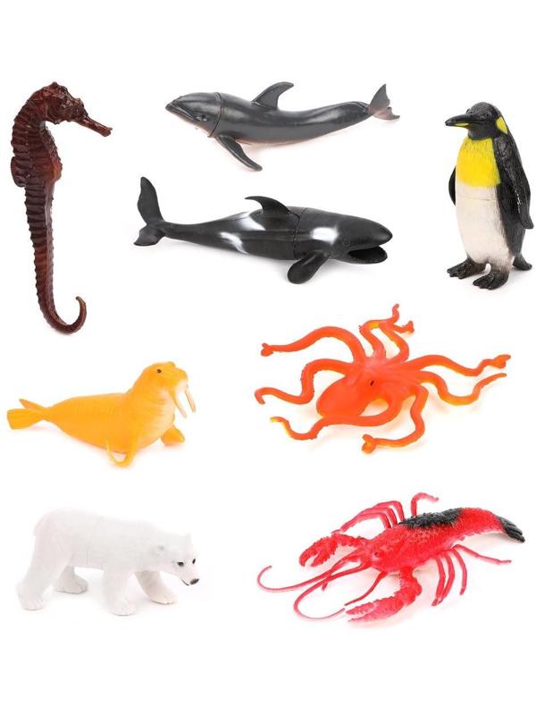 Набор Морские обитатели, 8 шт., в ассорт., пакет