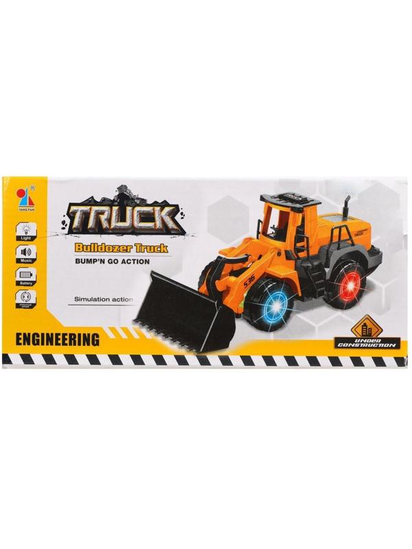 Экскаватор погрузчик эл., свет, звук, эл.пит.АА*3шт.не вх.в комплект, коробка