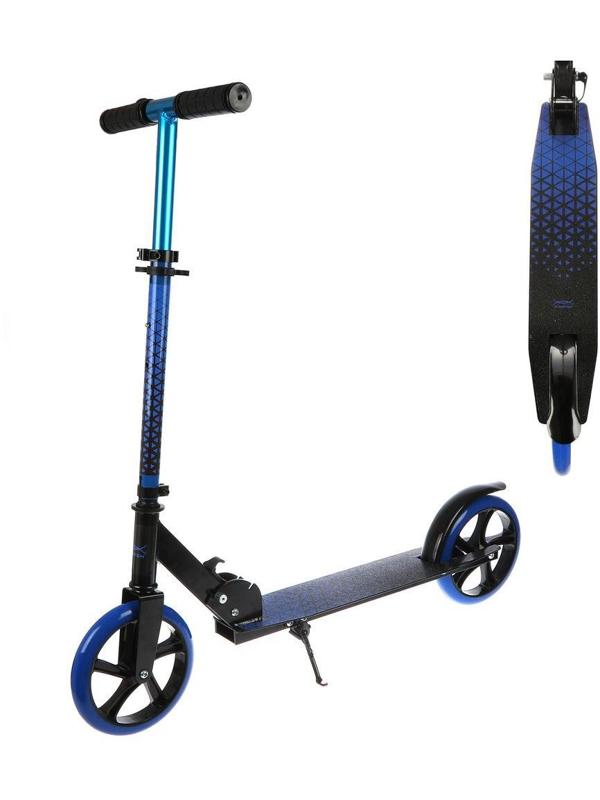 Самокат X-Match Delta, анодирован., 200 мм PU, синий