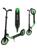 Самокат X-Match Mustang, 100 кг., 100 % алюм.,200 мм PU, 1 аморт., чёрн.-зел.